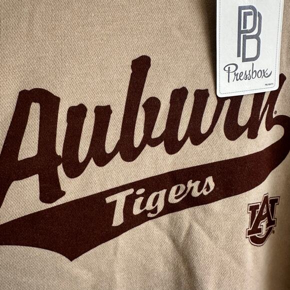 Auburn Tigers Pressbox Women's Vintage Wash Pullover Sweatshirt Elektra S NEW - Picture 2 of 8